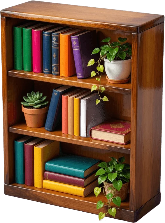 Petite bibliothèque bois