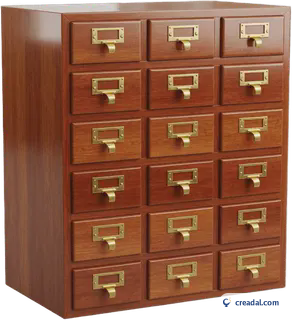 Card Catalog Cabinet