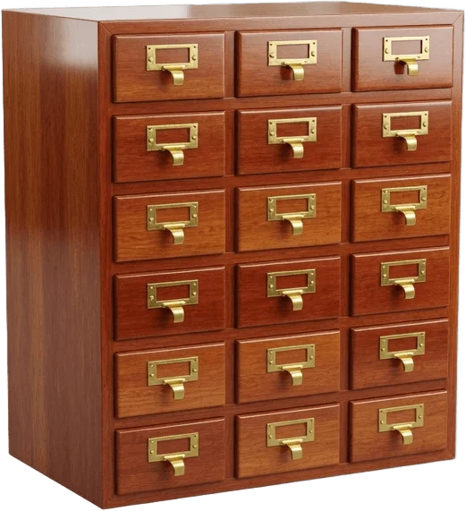 木製図書目録棚