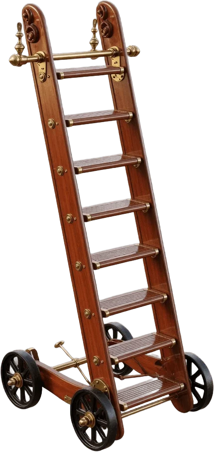 Wooden Library Ladder