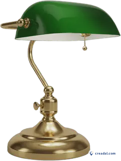 Green banker lamp