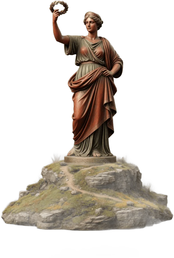 Statue modèle colline