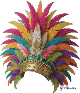 Coiffe à plumes samba