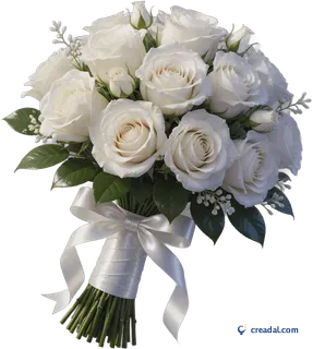 White Rose Bouquet