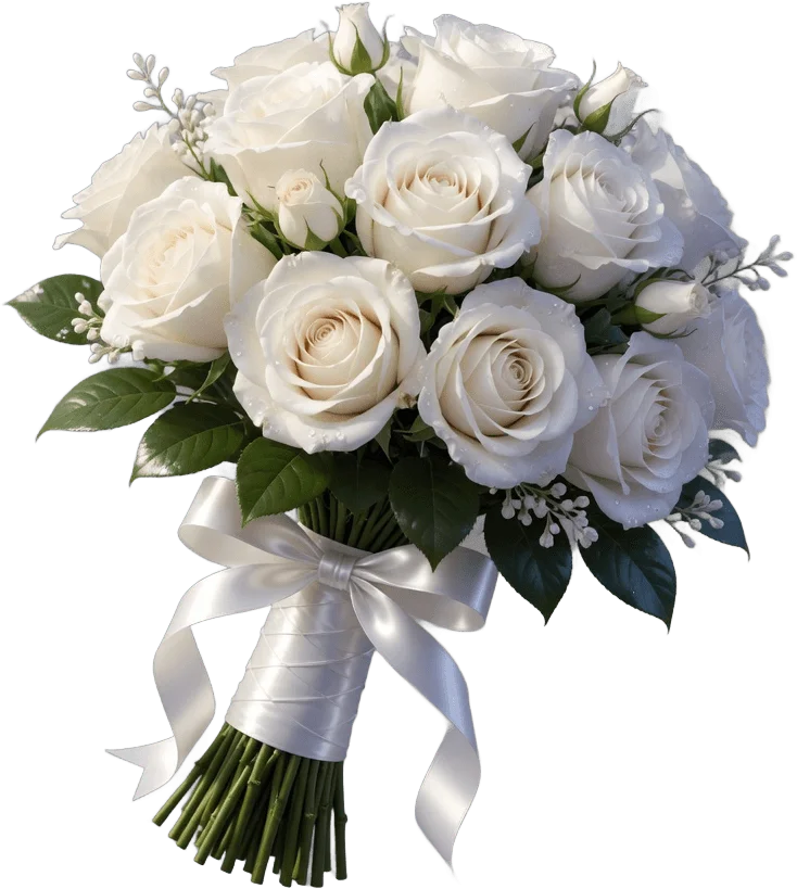 White Rose Bouquet