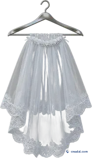 Bridal Veil on Hanger