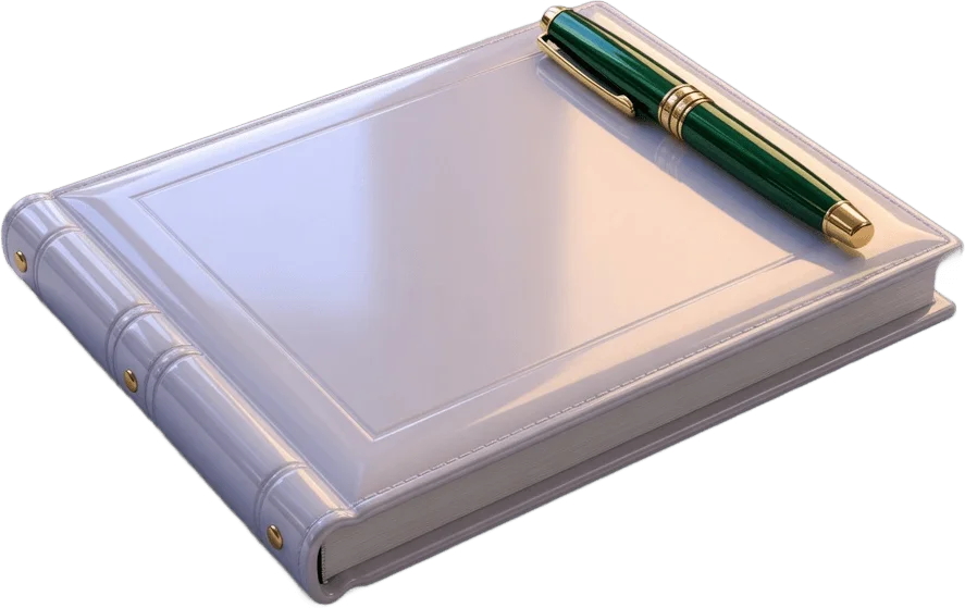 Blank guest book