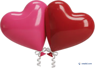 Two Heart Balloons