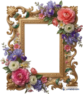 Ornate floral frame