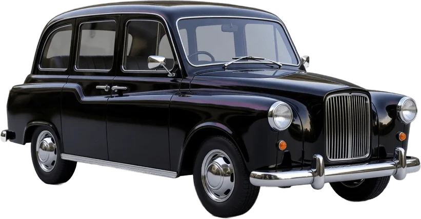 Taxi noir londonien