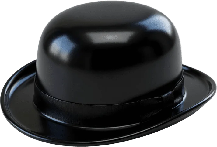 Black Bowler Hat