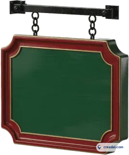 Plain Hanging Pub Sign