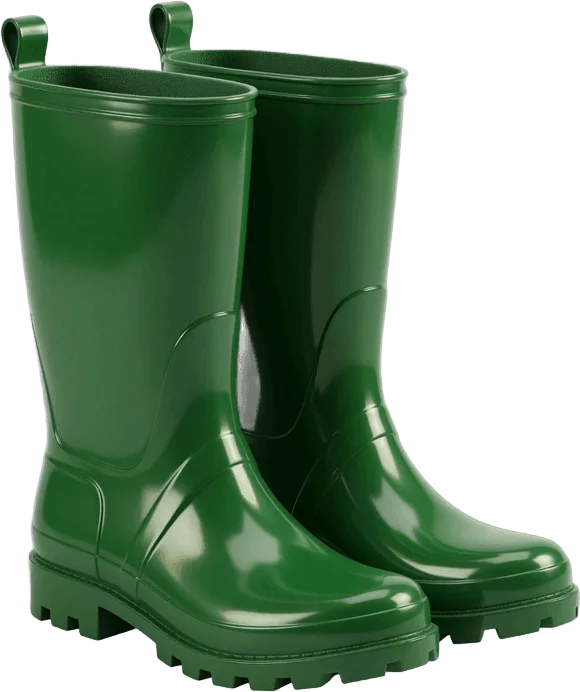 Green Wellington Boots