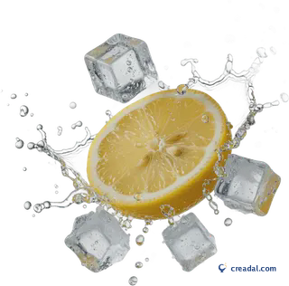 Lemon ice splash