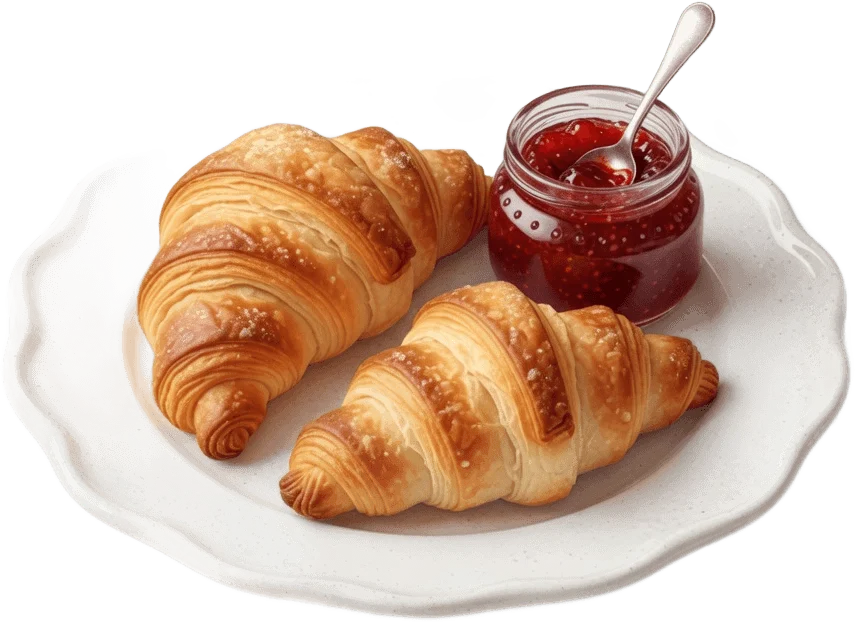 Croissant Breakfast Plate