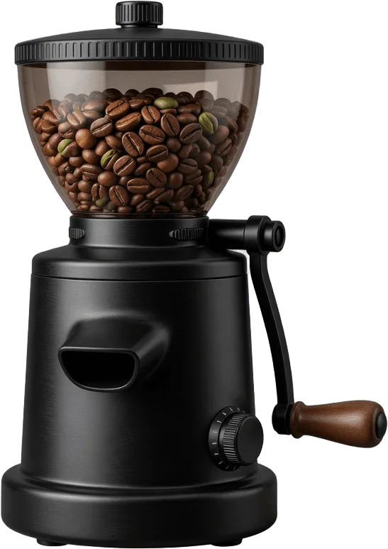 黒いコーヒーミル