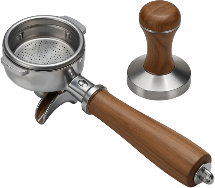 Siebträger mit Tamper