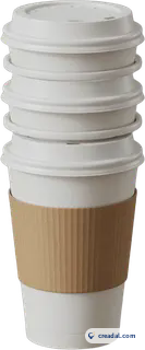 Stacked Takeaway Cups