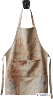 Clay-Stained Canvas Apron