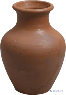 Wet clay vase
