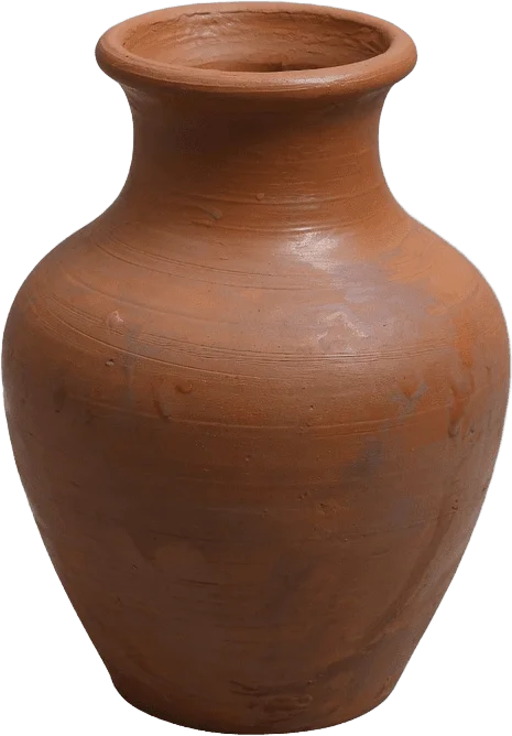 مزهرية طين رطبة