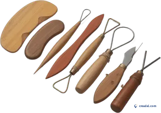 Wooden pottery tools