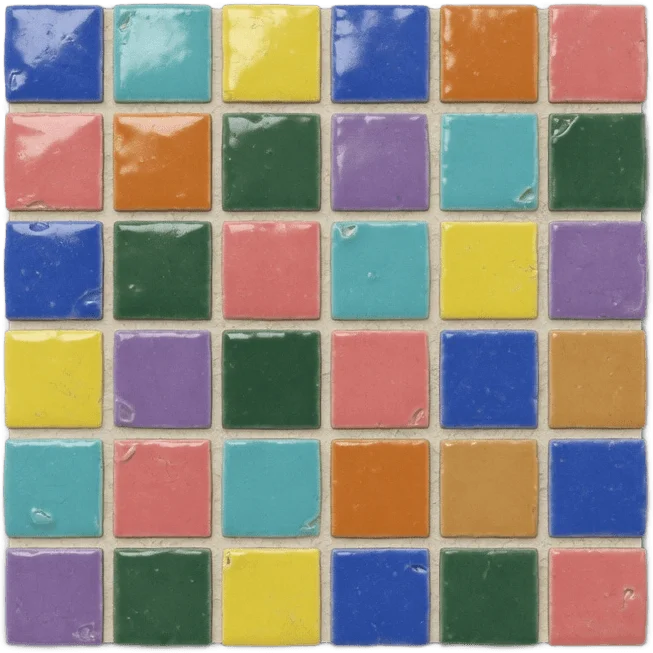 Colorful ceramic mosaic