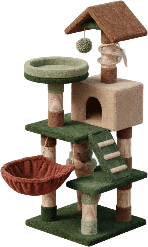 Carpeted Cat Tree