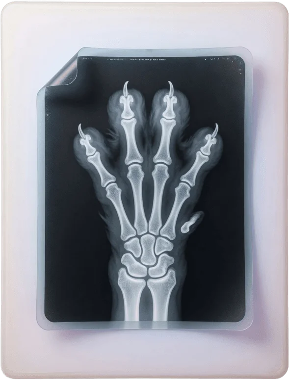 Paw x-ray image