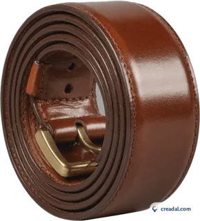 Ceinture en cuir roulée