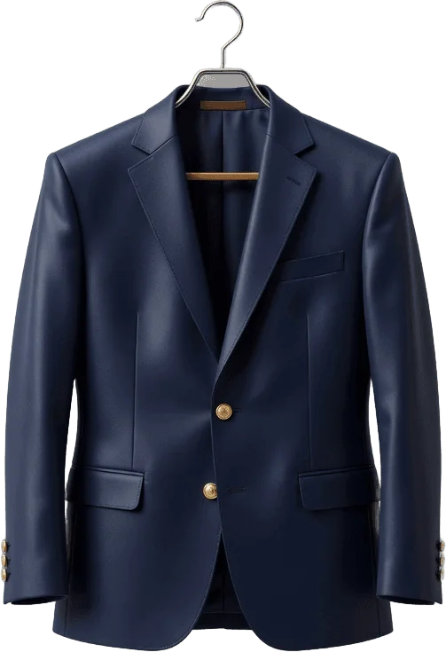 Blazer marinho no cabide