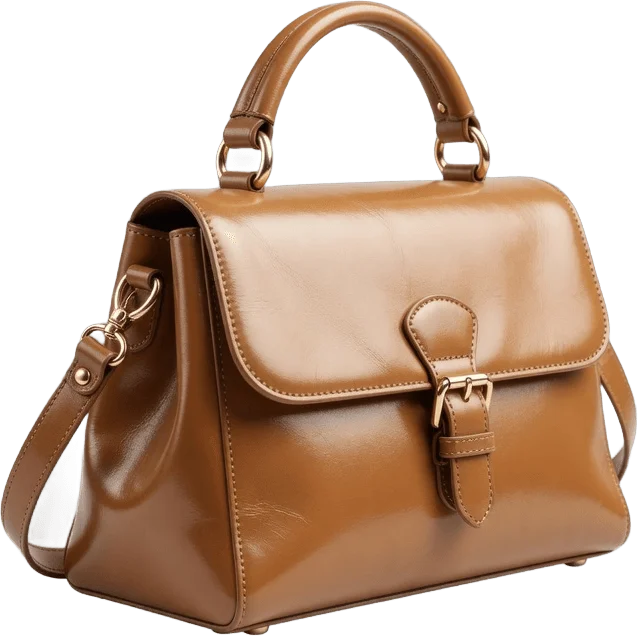 Bolsa de couro bege