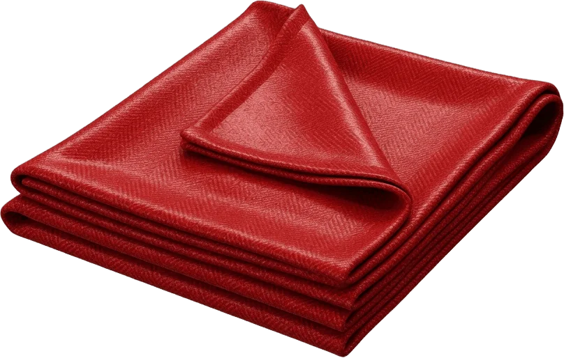Cachecol de lã vermelho