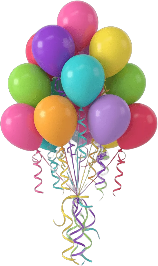 Colorful party balloons