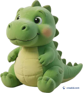 Green dinosaur plush