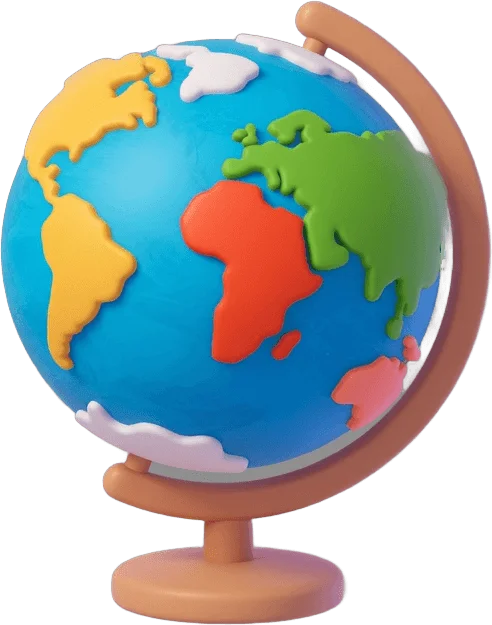 Desktop world globe