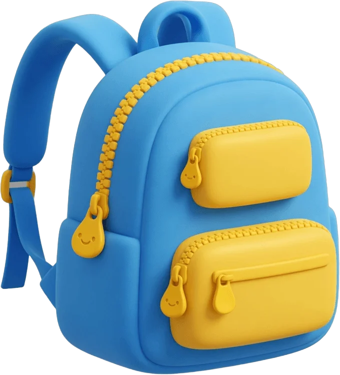 Blue kids backpack