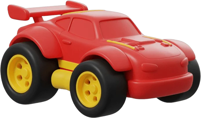 Red toy race car