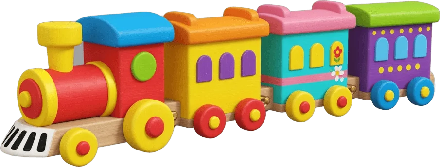 Trem de madeira