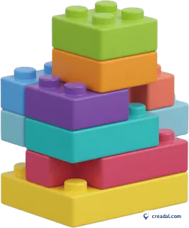 Colorful toy bricks