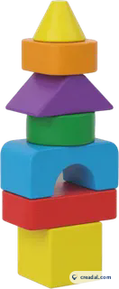 Wooden block tower