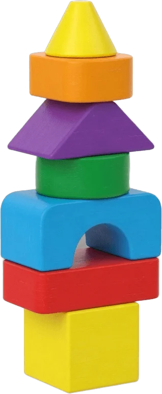 Wooden block tower