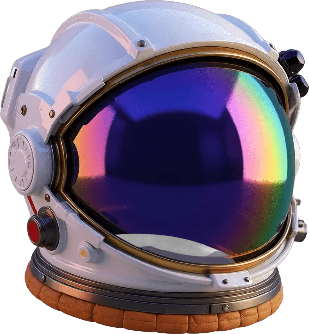 Empty Astronaut Helmet