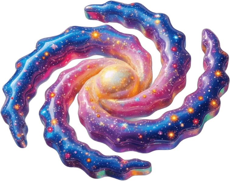 Illustration galaxie spirale