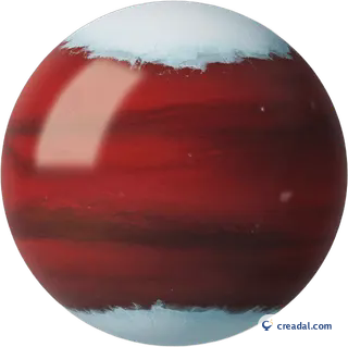 氷冠のある火星