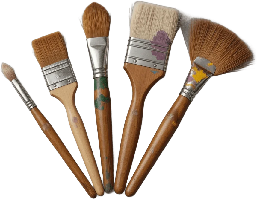 Five Paintbrush Fan