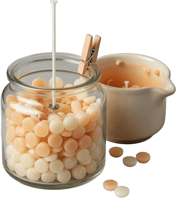Glass Jar Candle Making