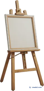 Wooden studio easel