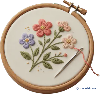Floral Embroidery Hoop