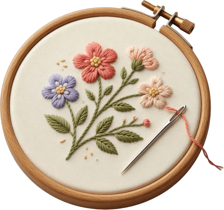 Floral Embroidery Hoop